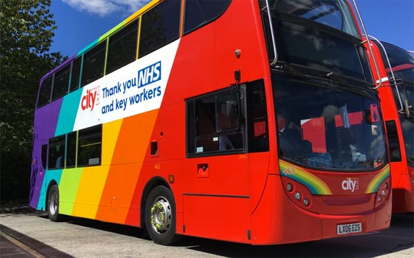Bus company criticised for “offensive” decision to rebrand Pride bus to an NHS one