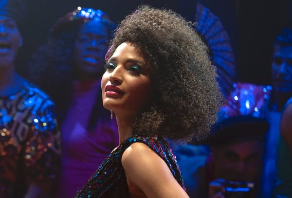 Pose star Indya Moore wears earrings with portraits of 2019’s murdered trans women