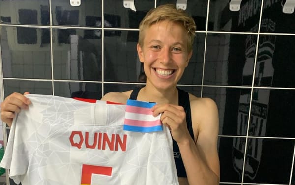 Quinn becomes first openly trans athlete to win gold at the Olympics