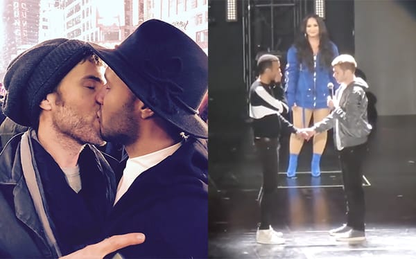 Demi Lovato helped this gay couple get engaged on stage at her concert