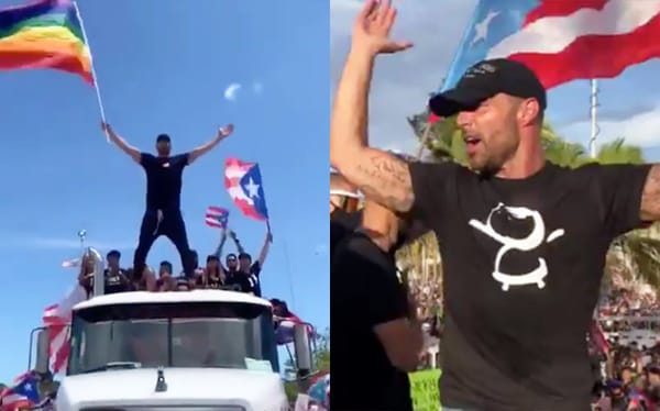 Ricky Martin joins protests against Puerto Rico’s governor over anti-gay texts
