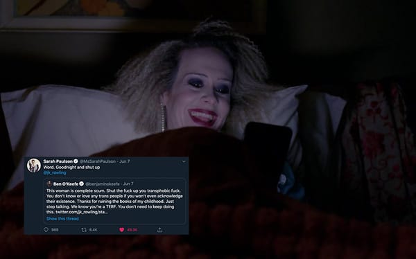 Sarah Paulson tells JK Rowling to “shut up” over transphobic comments