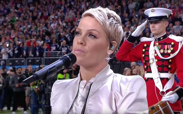 You need to see P!nk slay the National Anthem at the Super Bowl