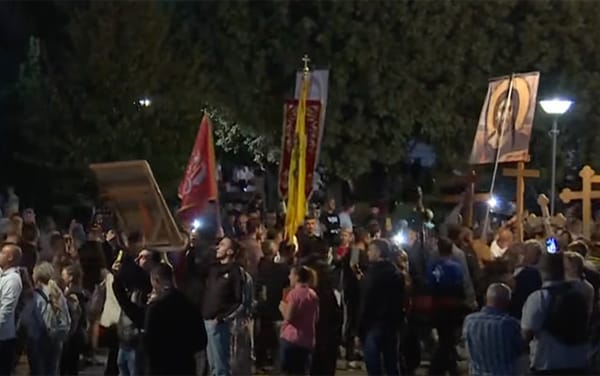 Thousands march against Pride event due to take place in Belgrade