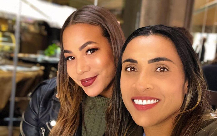 Footballers Marta Silva and teammate Toni Pressley announce their engagement