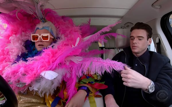 Taron Egerton and Richard Madden sing Elton John hits on Carpool Karaoke