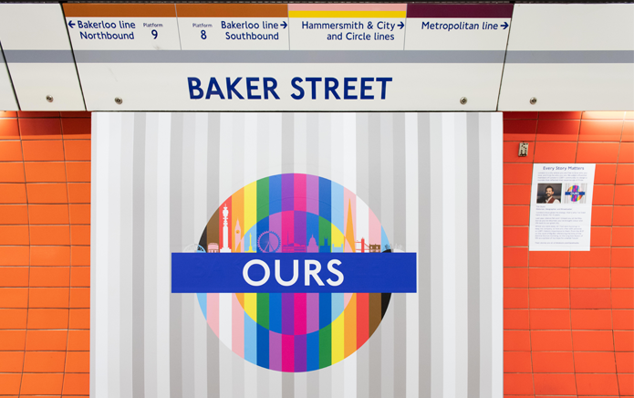 London Underground unveils Pride station roundels designed by LGBTQ+ community