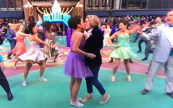 Macy’s Thanksgiving Day Parade features first ever same-sex kiss