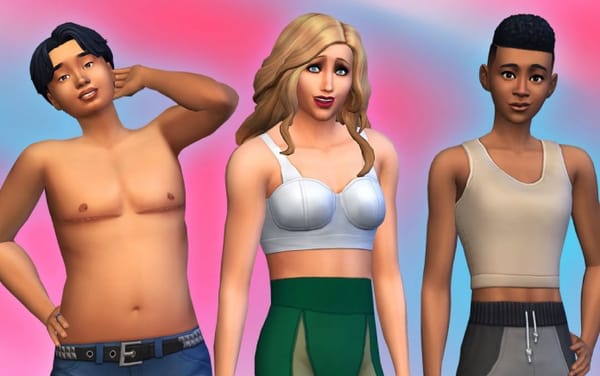 The Sims introduces top surgery scars and chest binders in new update
