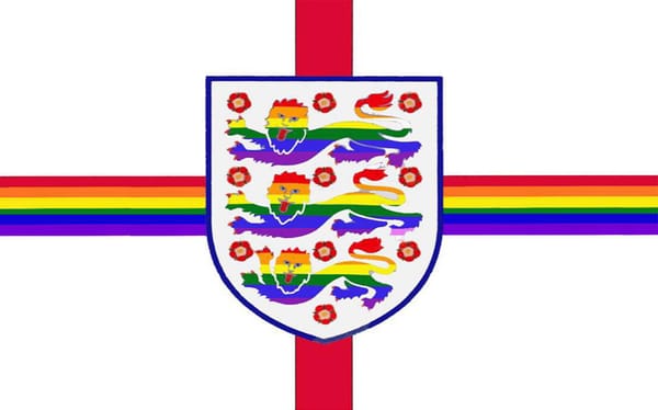 FA back Three Lions Pride flag, which will be waved at England match in Russia
