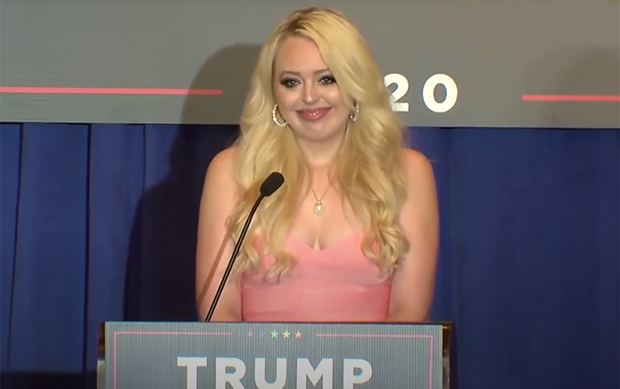 Tiffany Trump’s speech at “Trump Pride” rally goes viral for all the wrong reasons