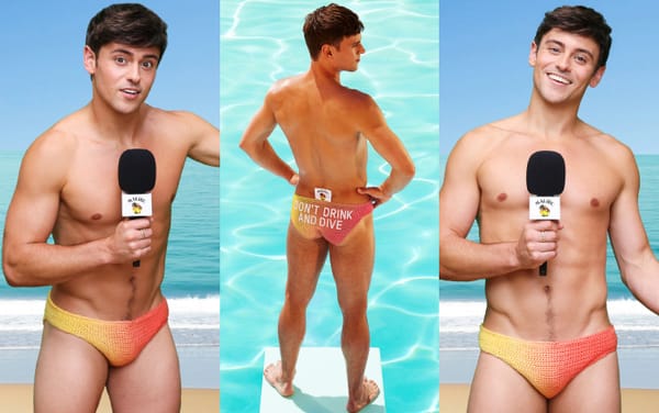 Tom Daley shares vital water safety message with the help of knitted speedos