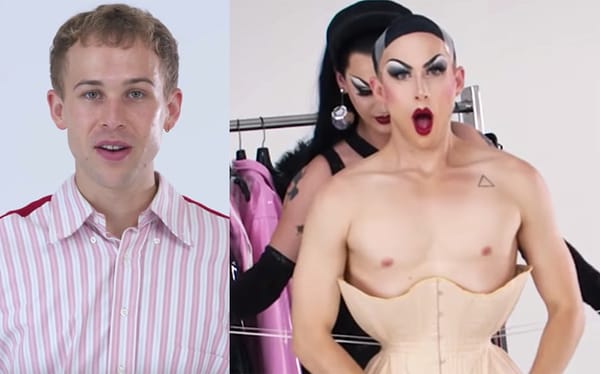 Violet Chachki gives 13 Reasons Why star Tommy Dorfman their first drag makeover