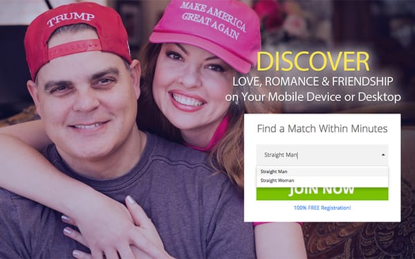 Dating website for Trump supporters only allows straight people to register