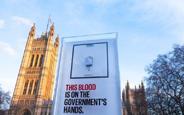 UNILAD exhibits blood on streets of London after hosting ‘illegal’ blood bank