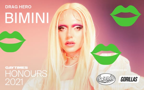 Bimini wins Drag Hero at GAY TIMES Honours 2021
