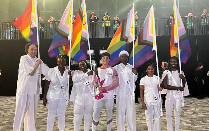 Tom Daley waves Pride Progress flag at Commonwealth Games in bold stand against anti-LGBTQ+ countries
