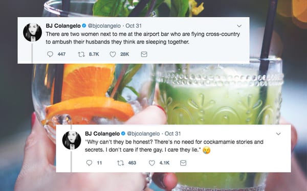 Woman live-tweets about two wives on their way to confront husbands who they think are sleeping together