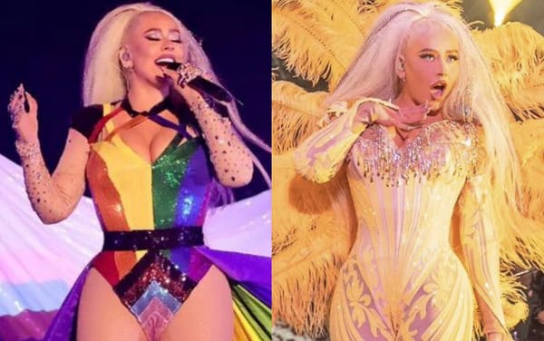 Christina Aguilera wore a bedazzled strap on during electric LA Pride performance