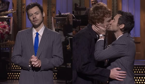 Harry Styles responds to queerbaiting accusations with same-sex kiss: 'You don’t know everything about me, dad'