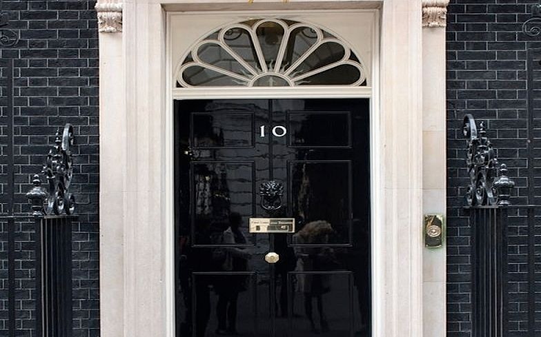 Downing Street door