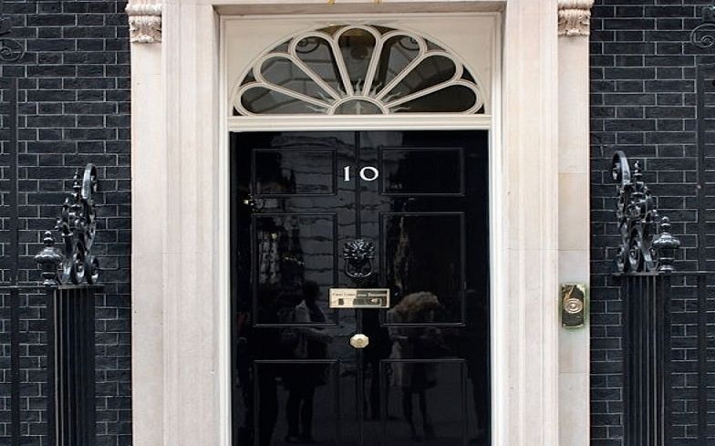 Downing Street door