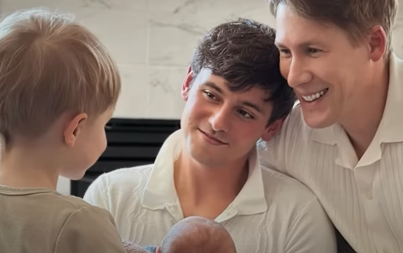 Tom Daley returns to diving after two-year break at son’s request